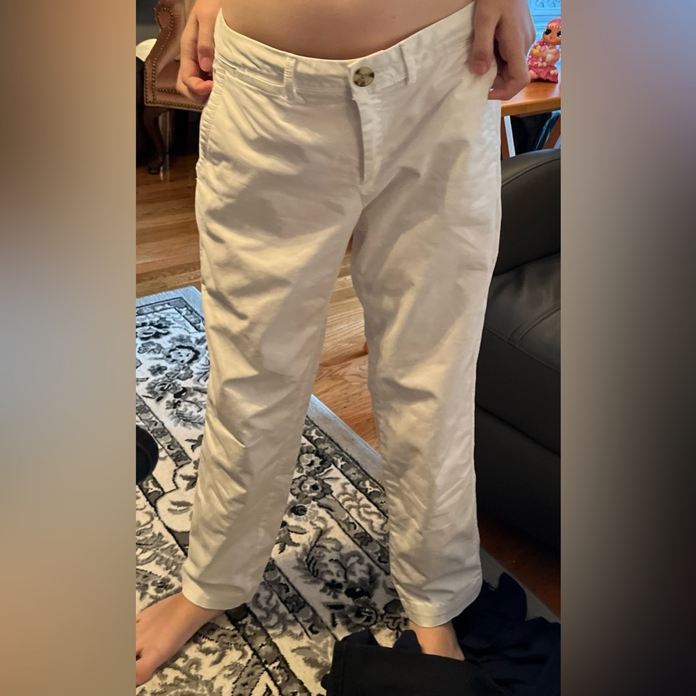 Gap size 6 petite white chinos